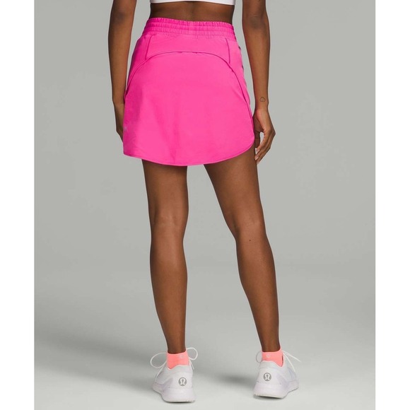 Lululemon Hotty Hot Skirt Size 4 Sonic Pink Running Athletic Tennis Skorts - Picture 3 of 11